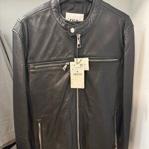Zara Men's Leather Jacket